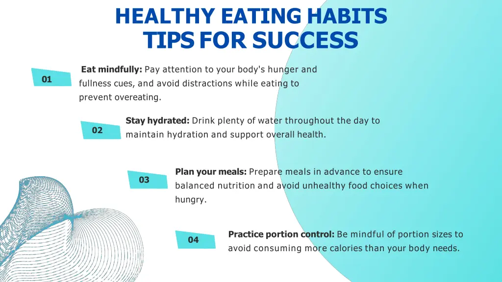 healthy eating habits tips for success