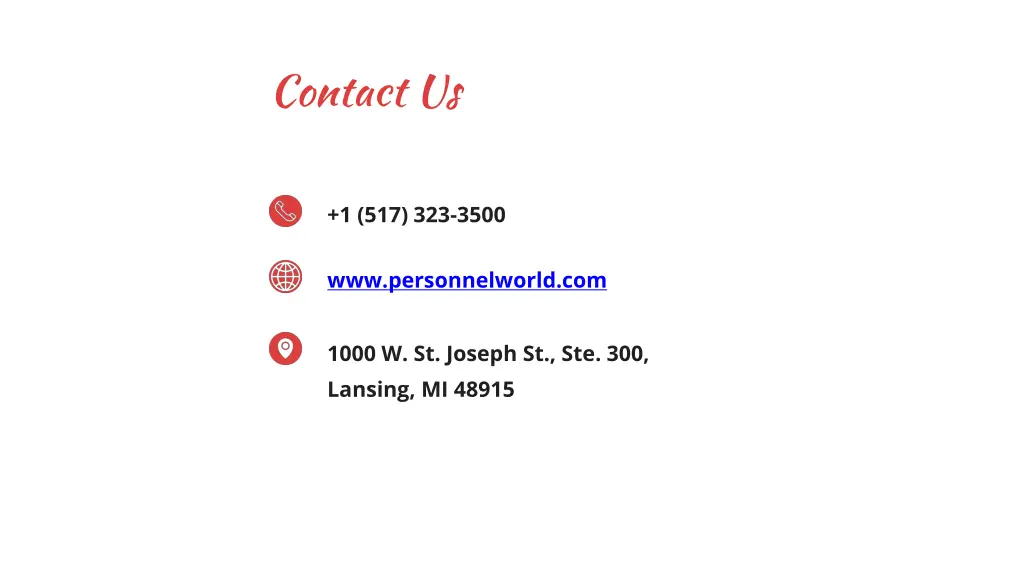 contact us