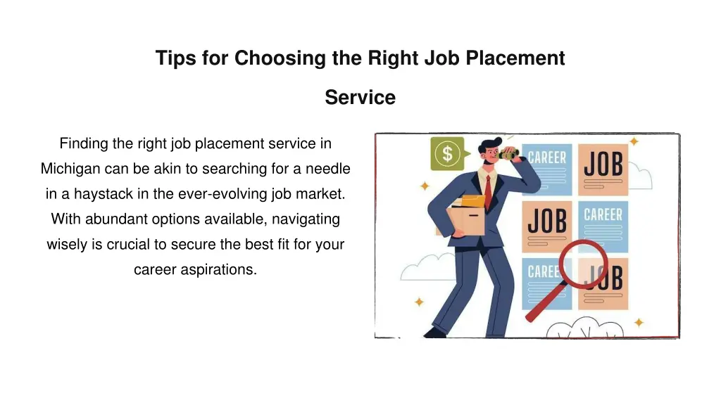 tips for choosing the right job placement