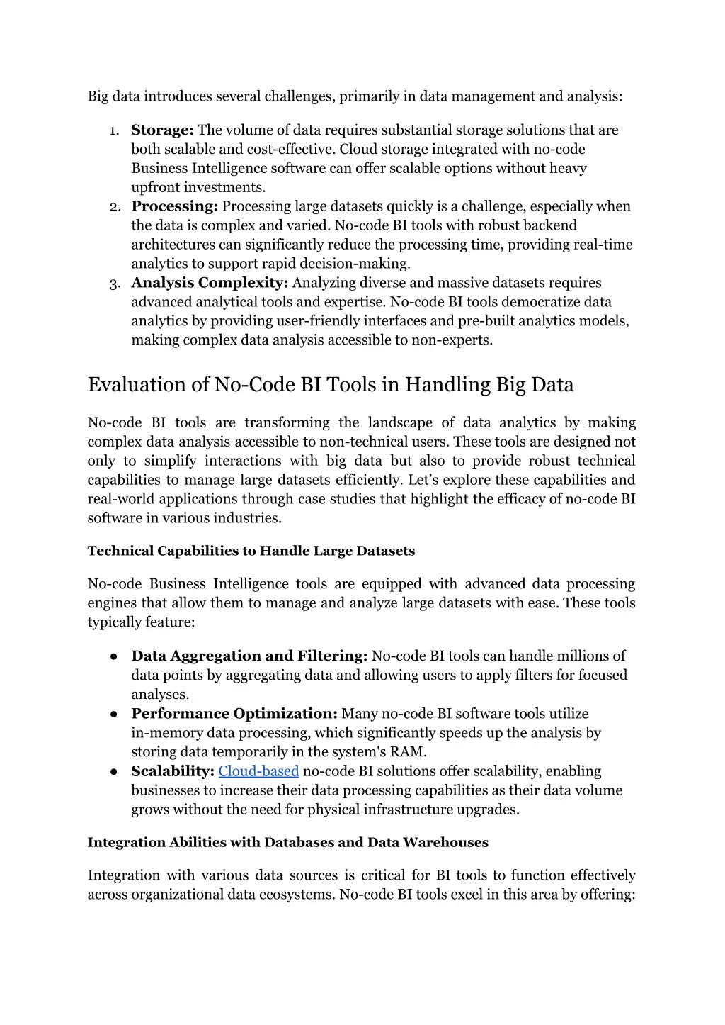 big data introduces several challenges primarily