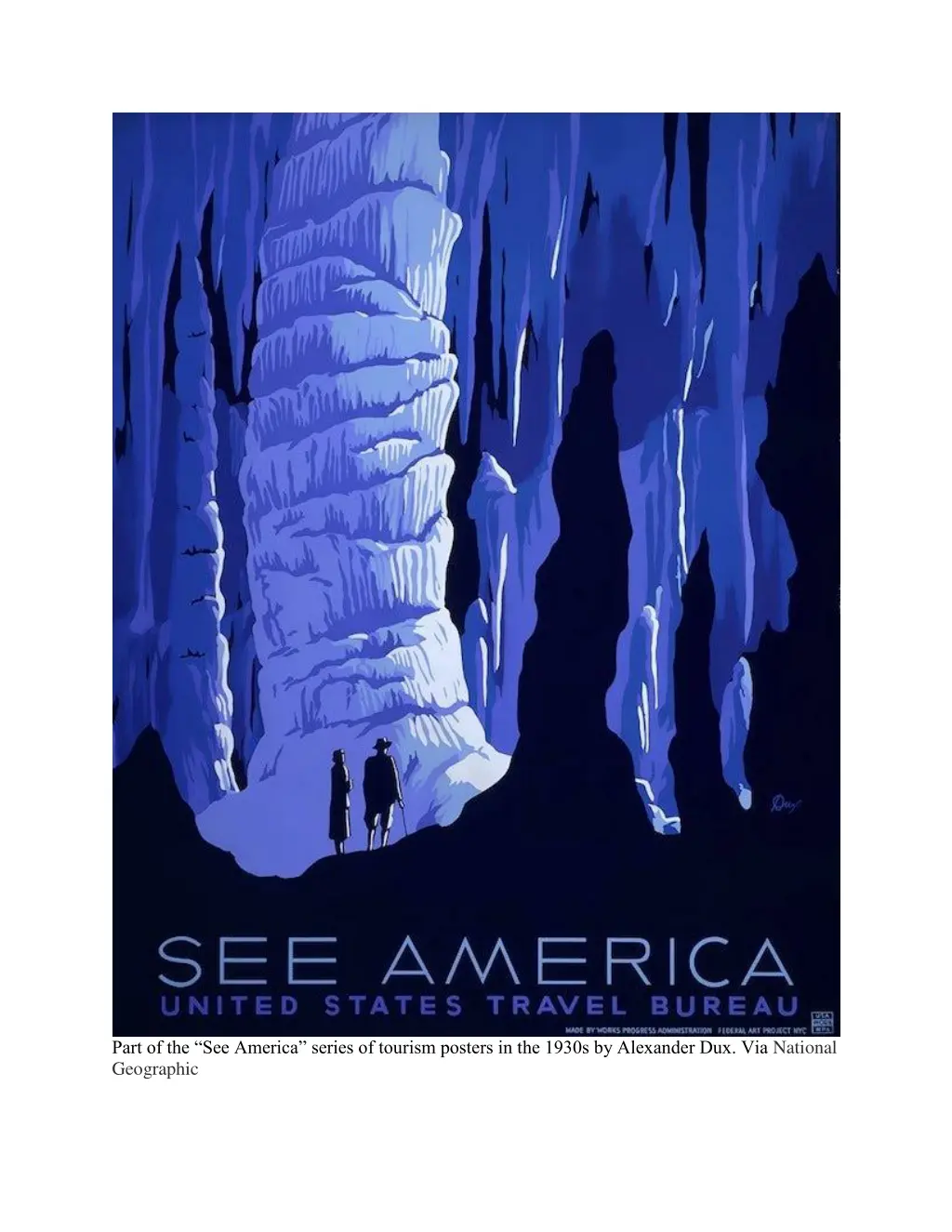 part of the see america series of tourism posters