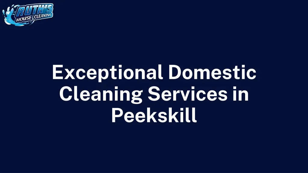 exceptional domestic cleaning services