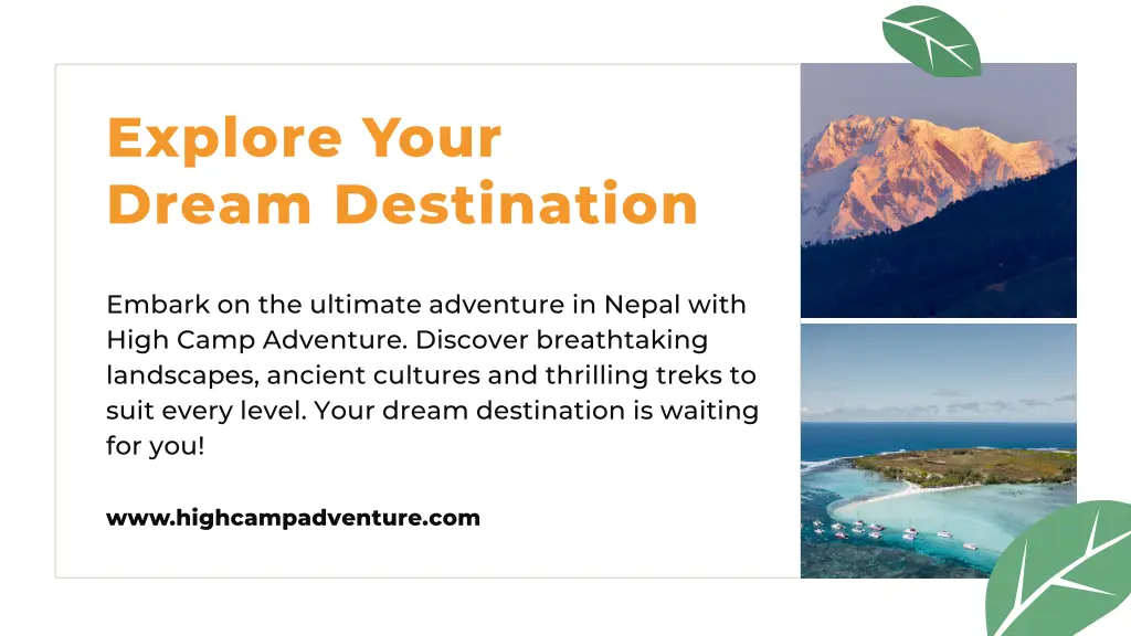 explore your dream destination