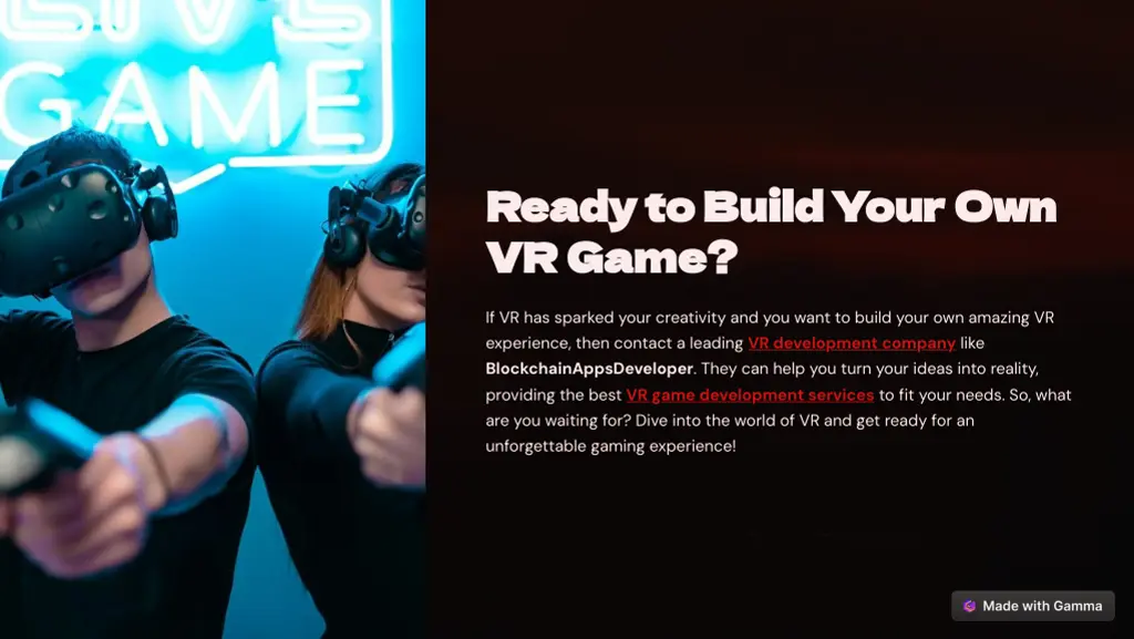 ready to build your own vr game