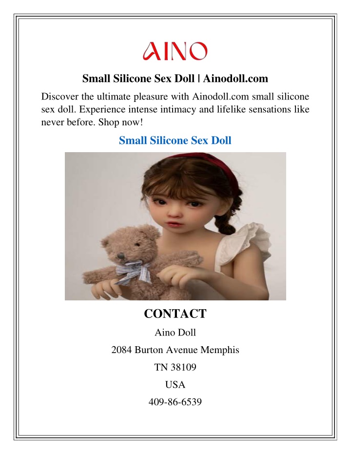 small silicone sex doll ainodoll com
