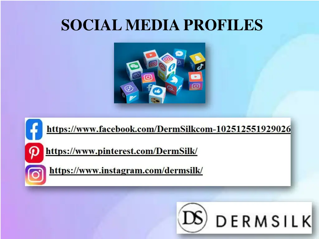 social media profiles