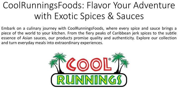 coolrunningsfoods flavor your adventure with