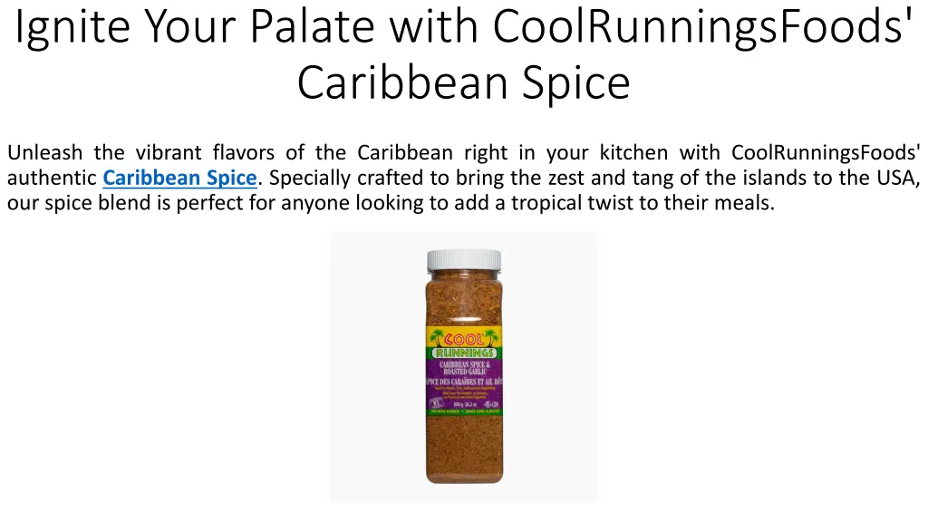 ignite your palate with coolrunningsfoods