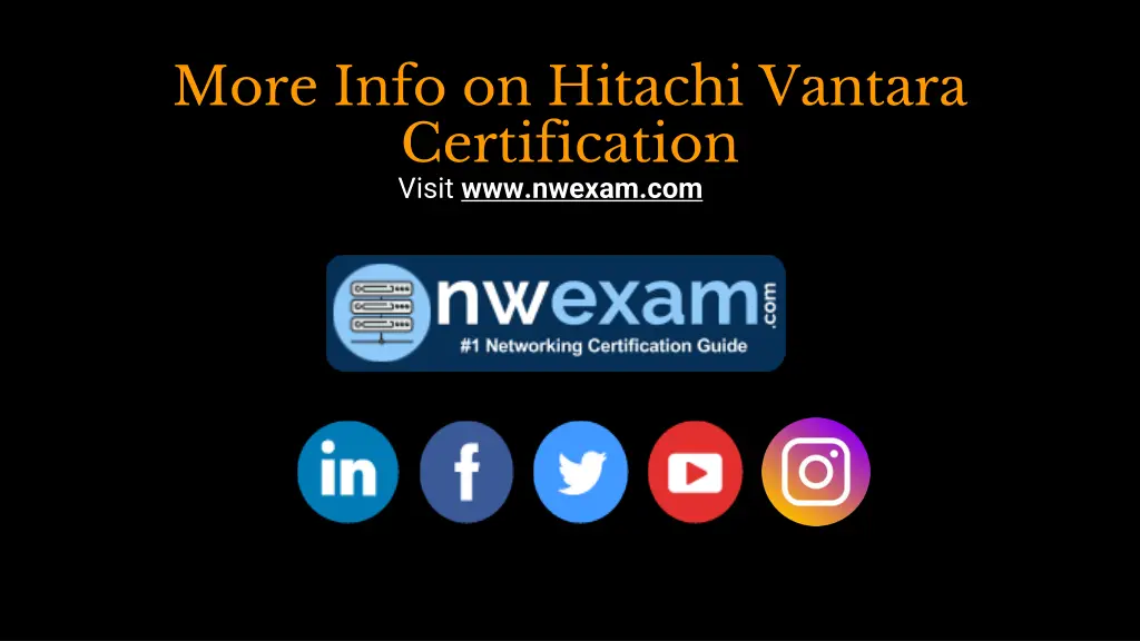 more info on hitachi vantara certification visit