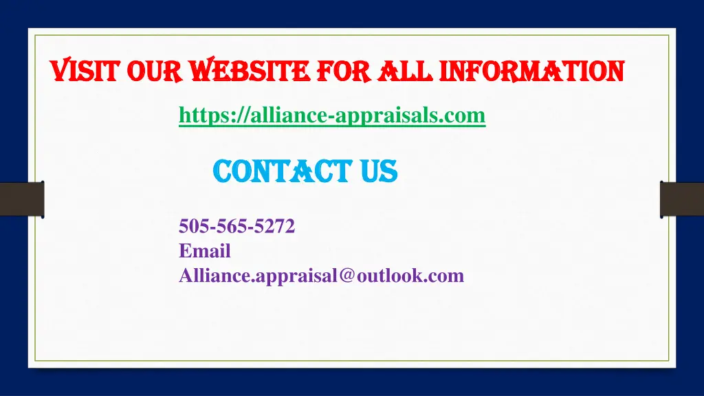 visit our website for all information visit