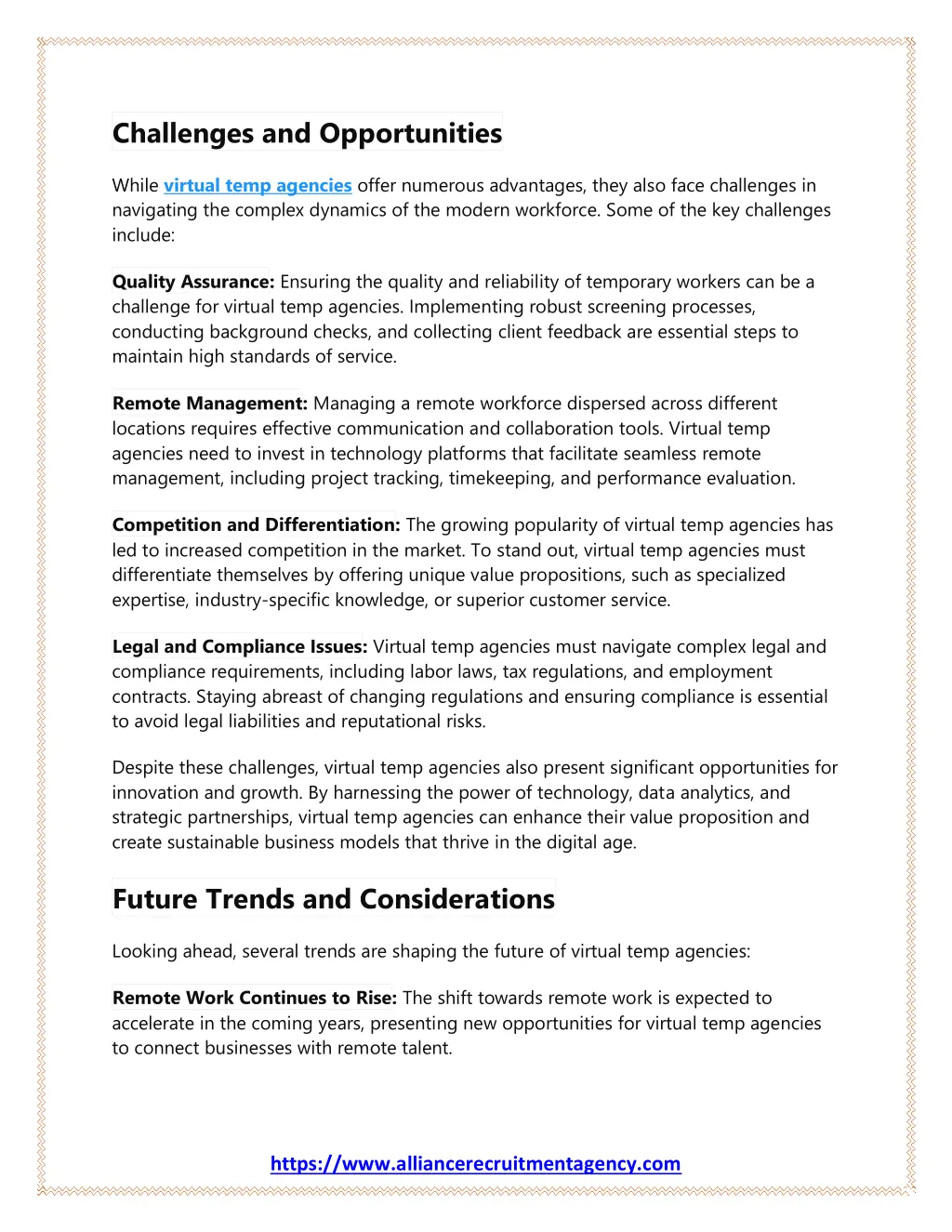 challenges and opportunities while virtual temp