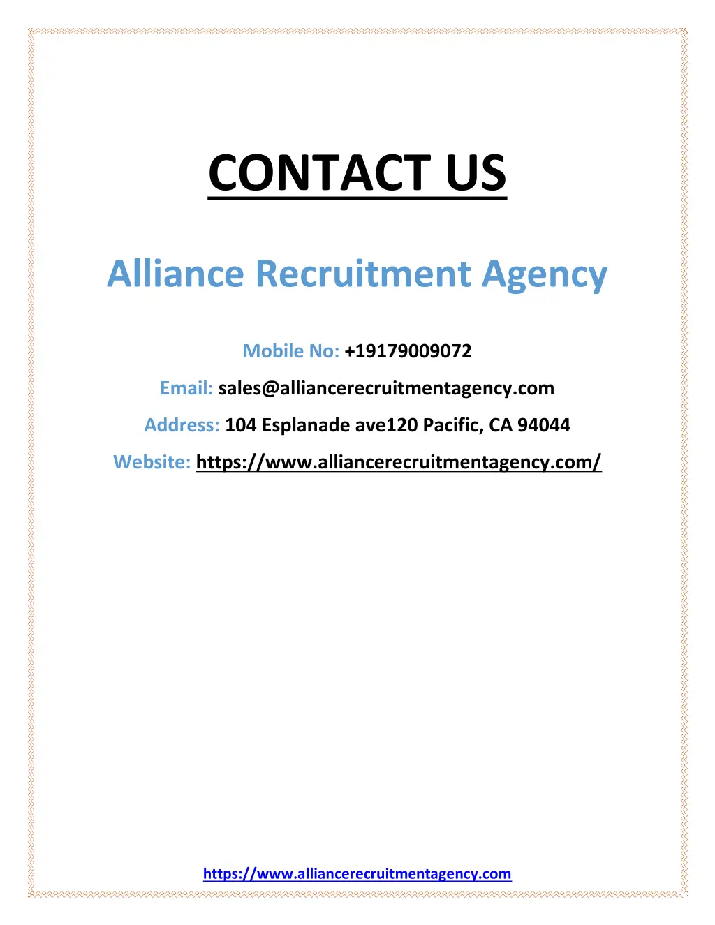 contact us