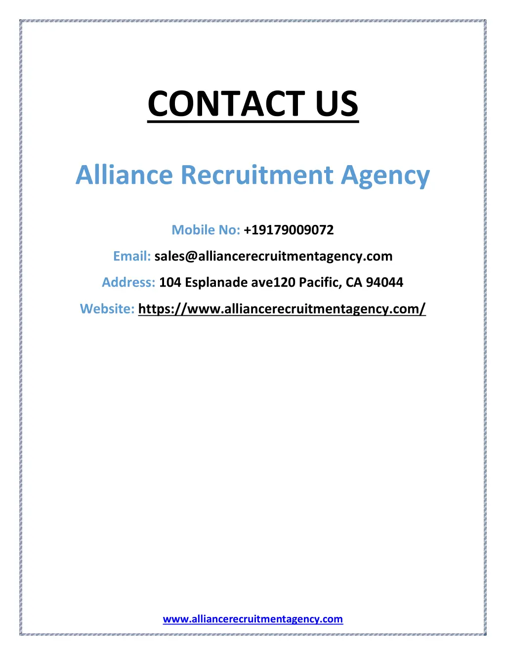 contact us