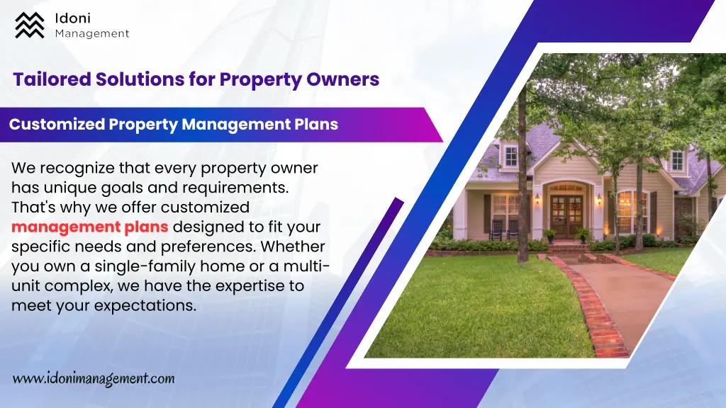 tailored solutions for property owners