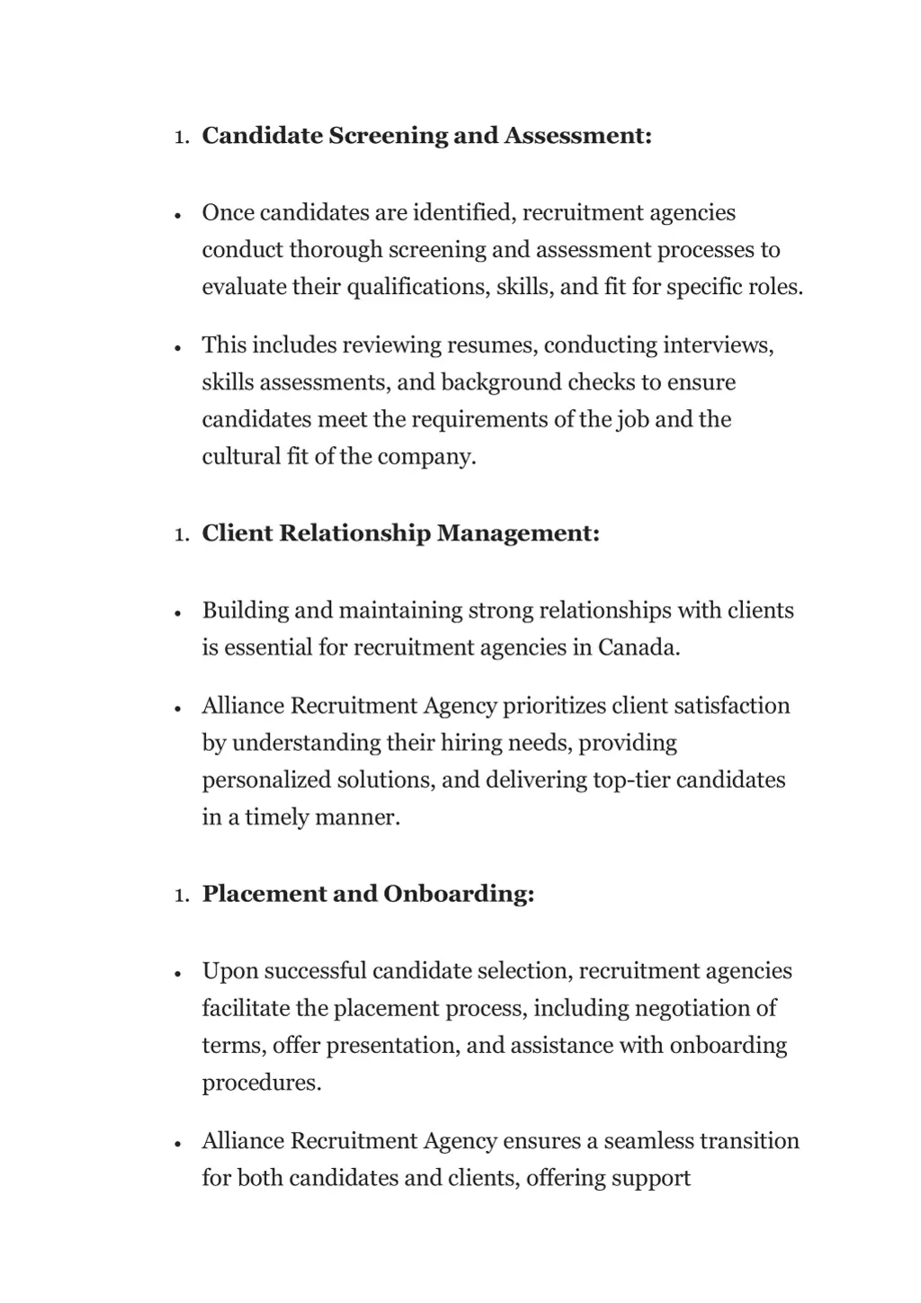 1 candidate screening and assessment