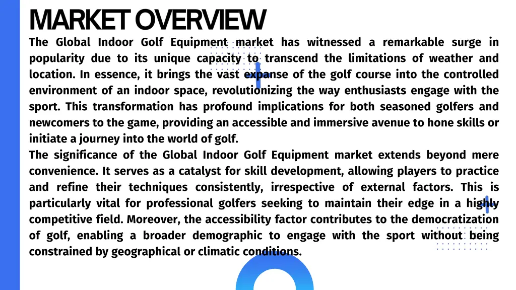 the global indoor golf equipment market