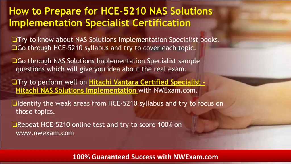 how to prepare for hce 5210 nas solutions