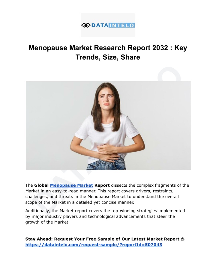 menopause market research report 2032 key trends