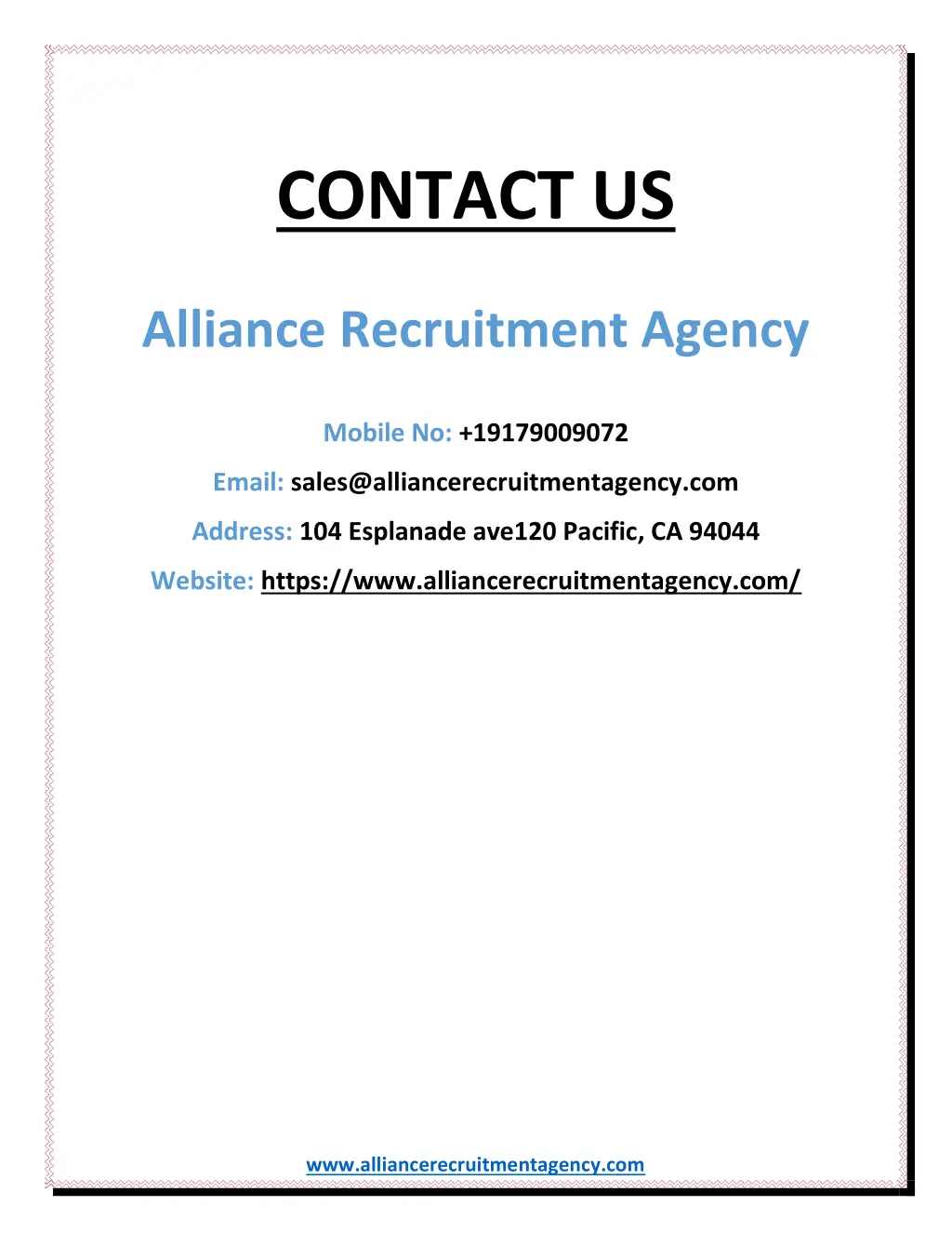 contact us