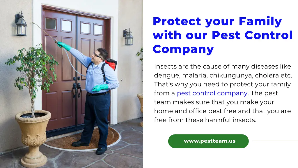 protect your family with our pest control company