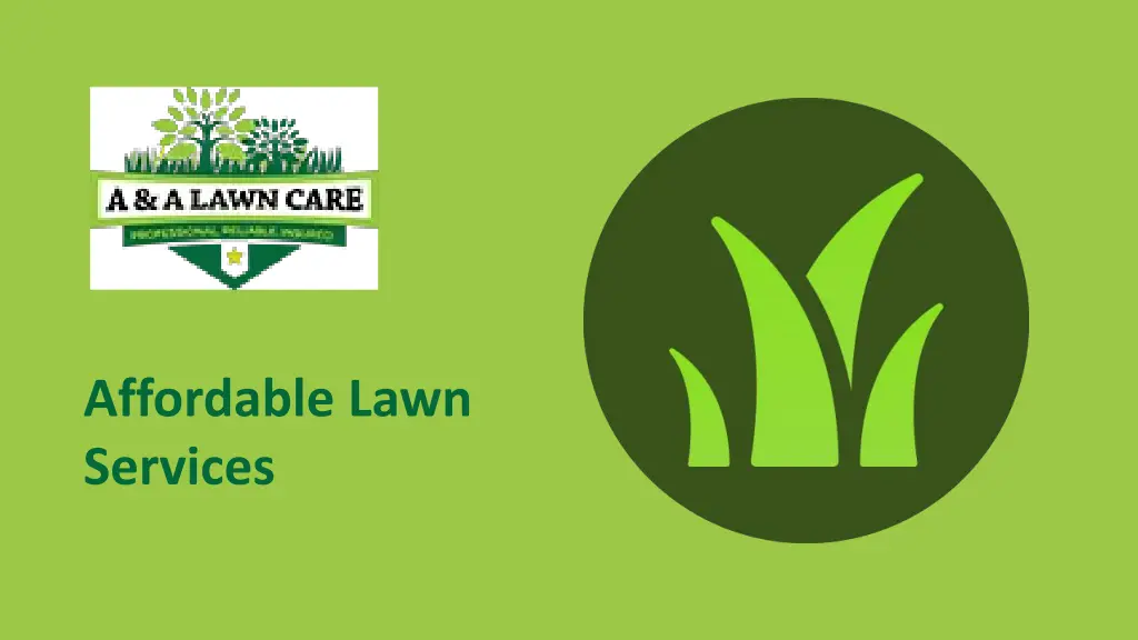 affordable lawn services