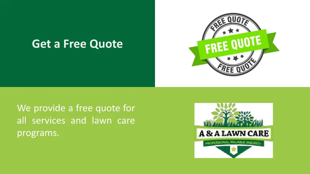 get a free quote