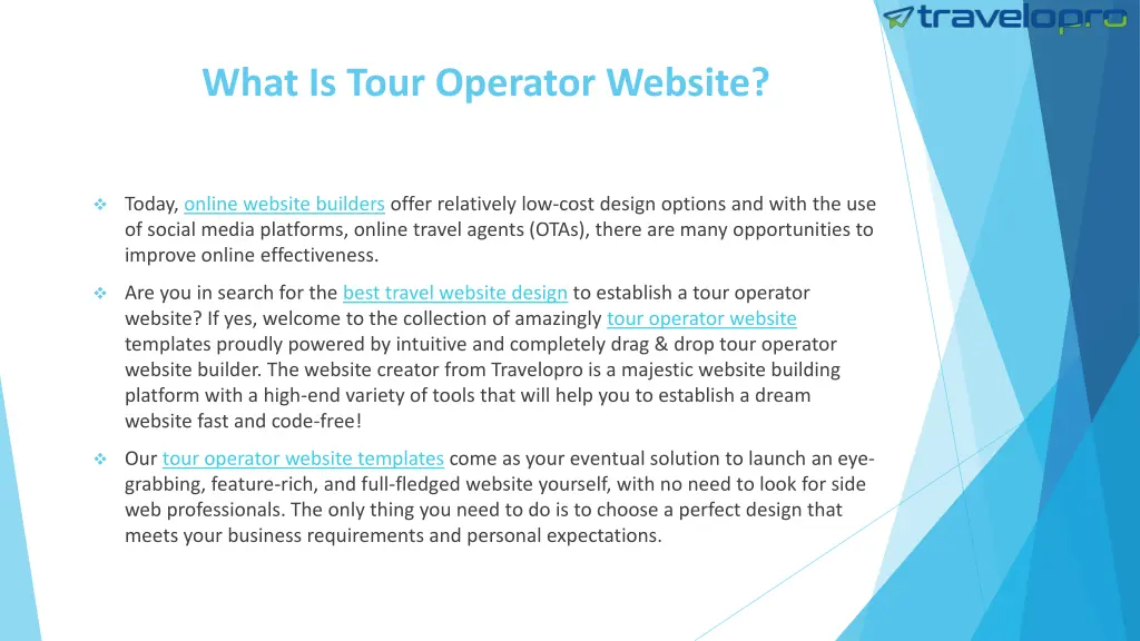 what is tour operator website