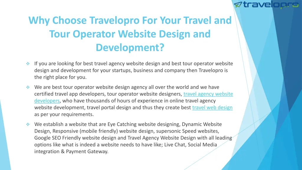 why choose travelopro for your travel and tour