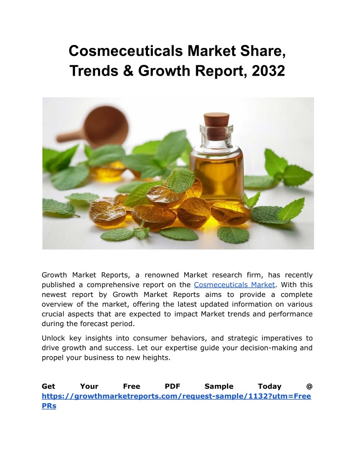 cosmeceuticals market share trends growth report