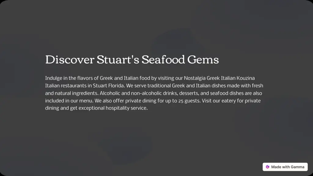 discover stuart s seafood gems
