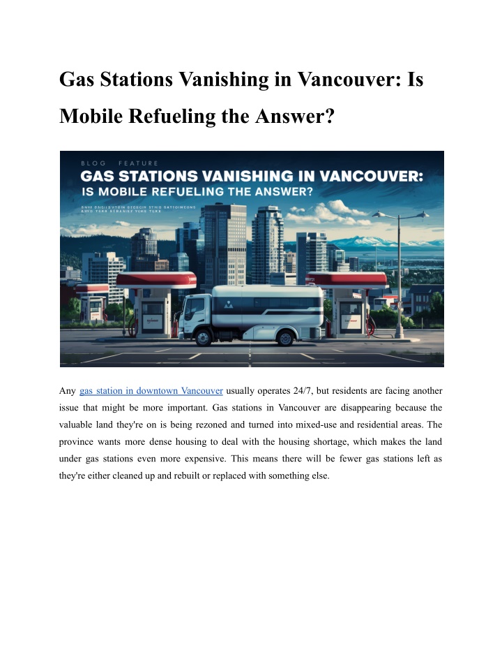 gas stations vanishing in vancouver is