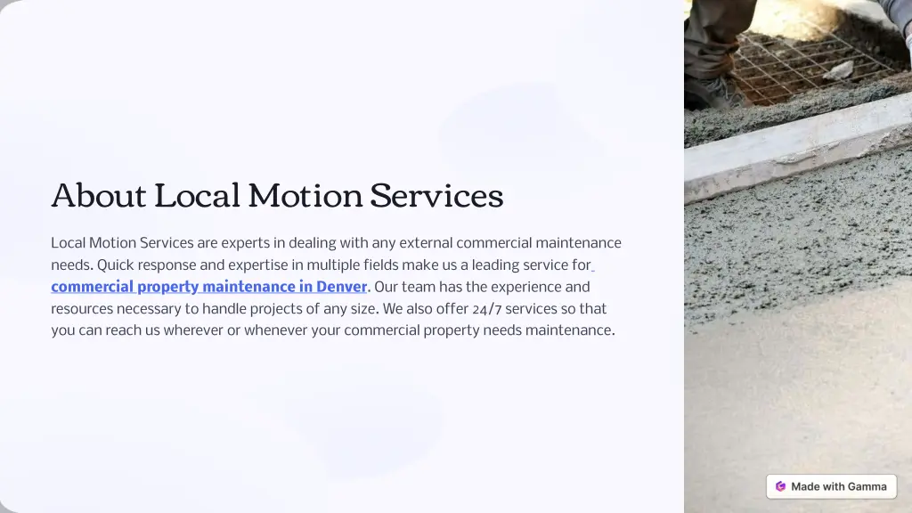 about local motion services