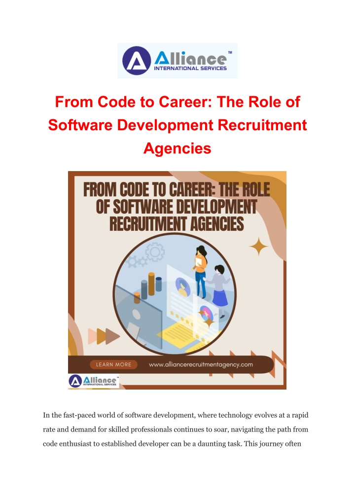 from code to career the role of software