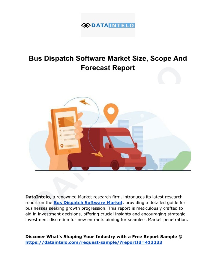 bus dispatch software market size scope