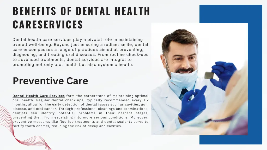 benefits of dental health careservices