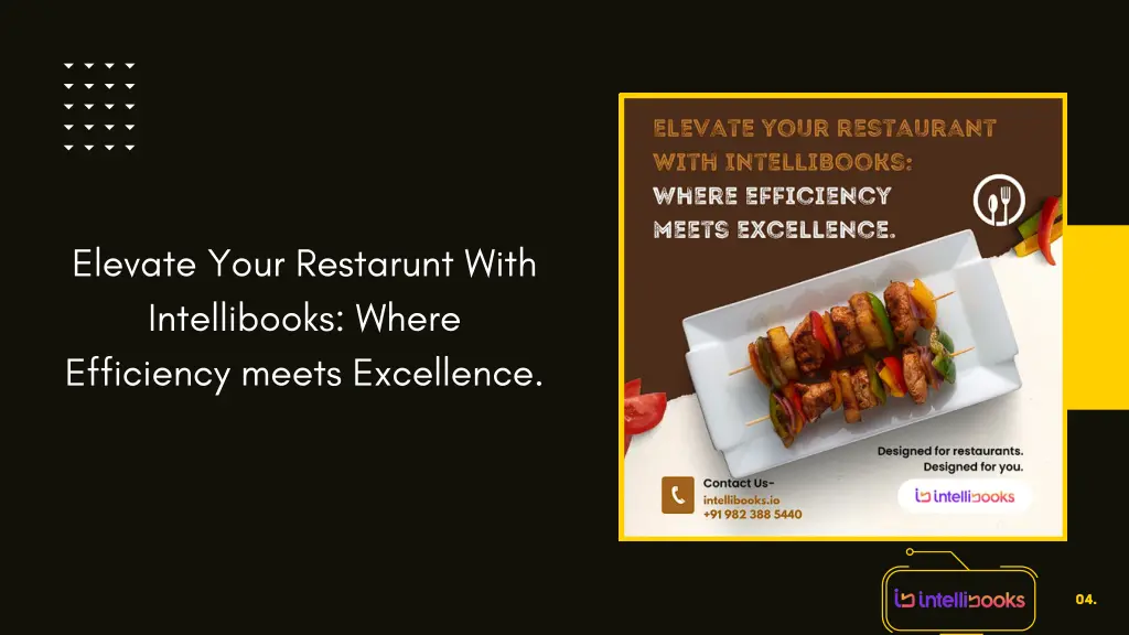 elevate your restarunt with intellibooks where