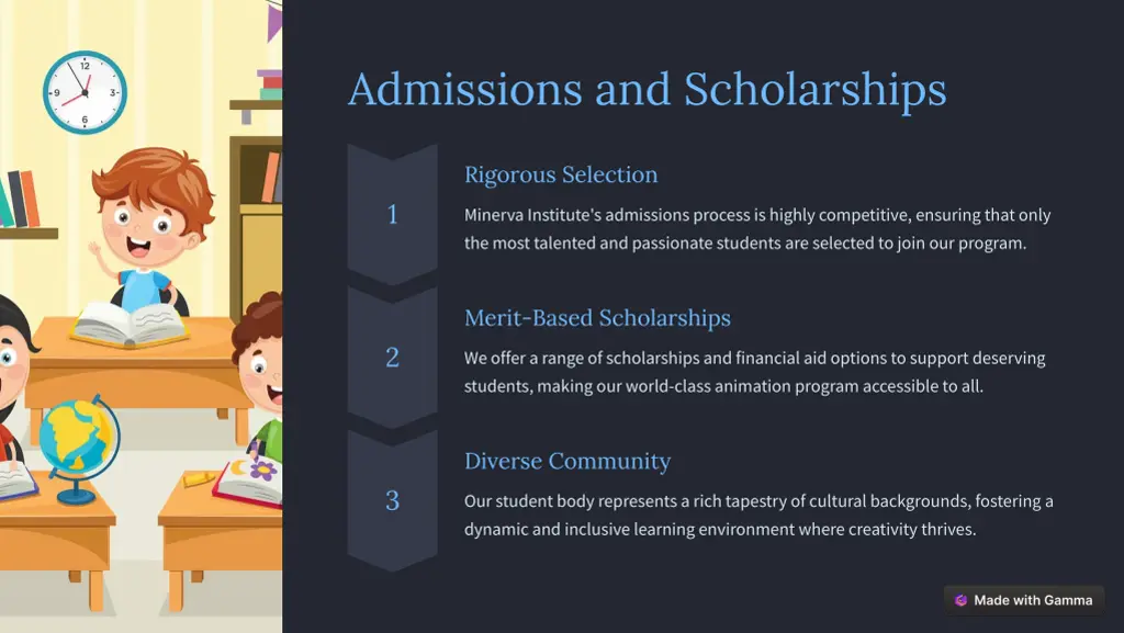 admissions and scholarships