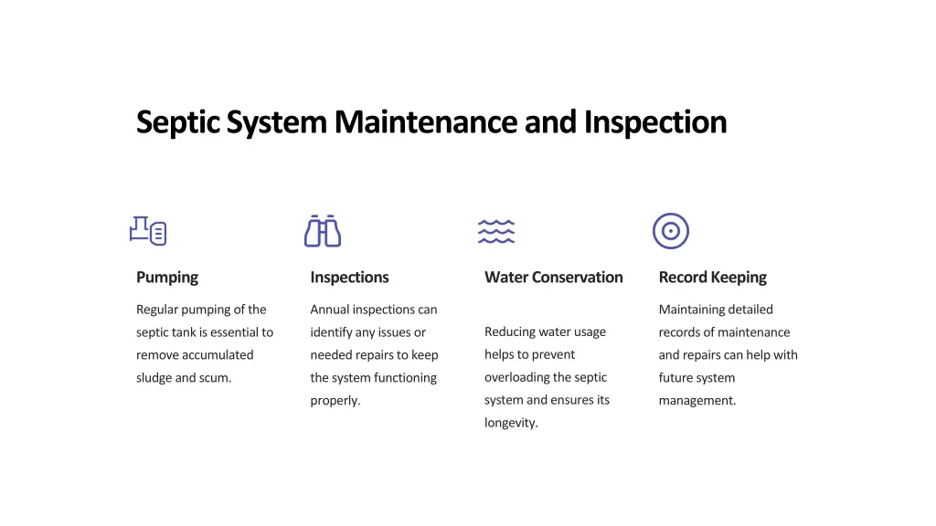 septic system maintenance and inspection