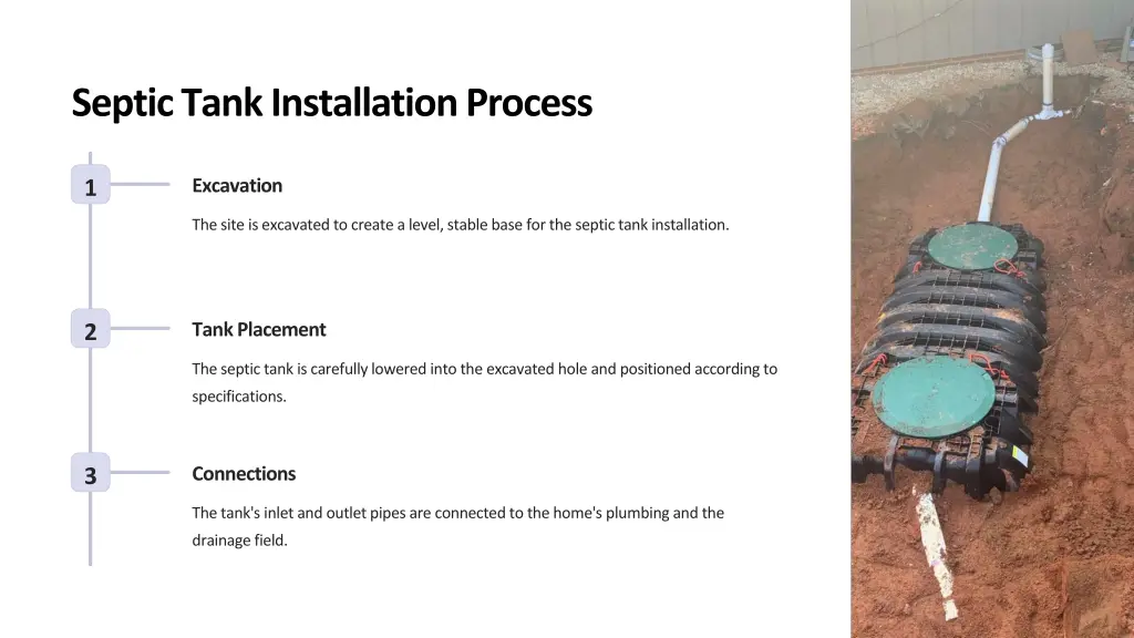 septic tank installation process