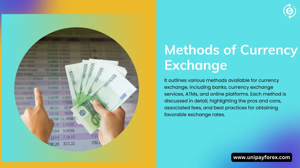 methods of currency exchange