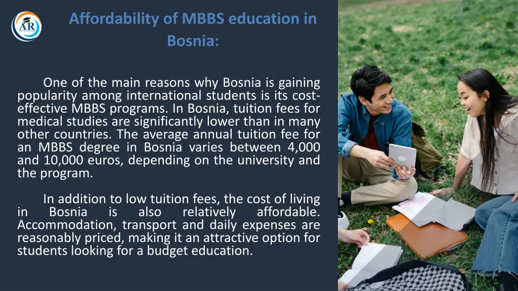 affordability of mbbs education in bosnia