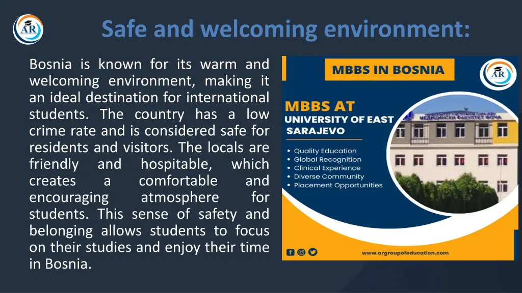 safe and welcoming environment