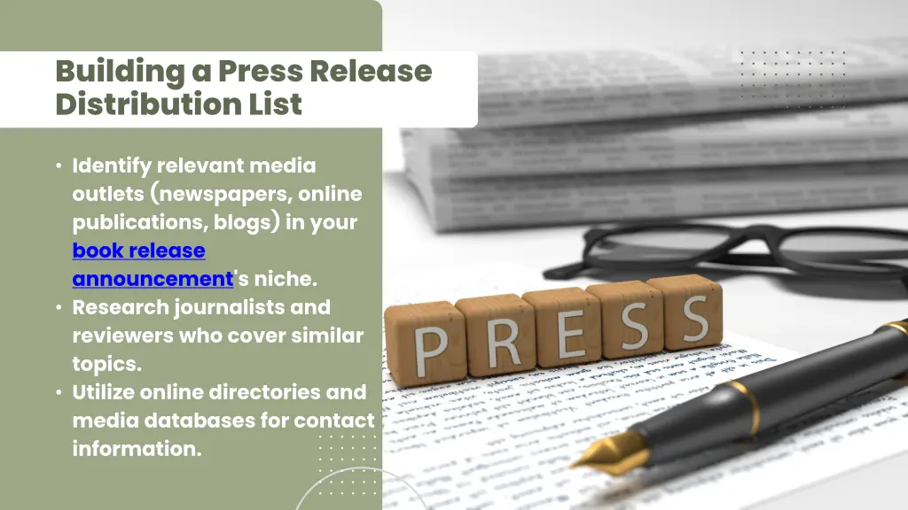 building a press release distribution list