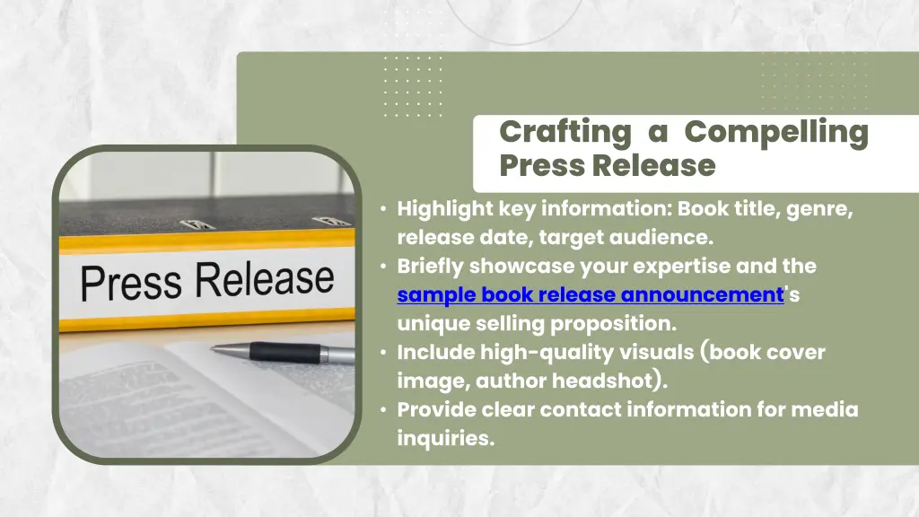 crafting a compelling press release highlight