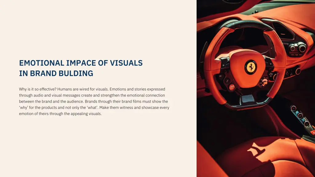 emotional impace of visuals in brand bulding