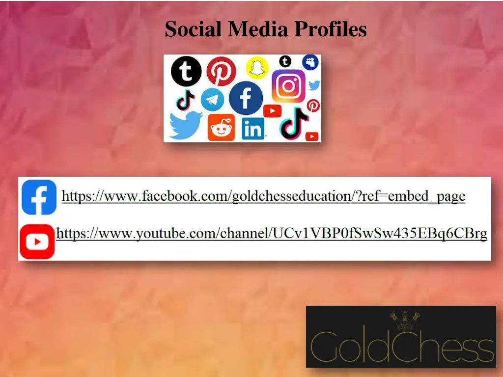 social media profiles