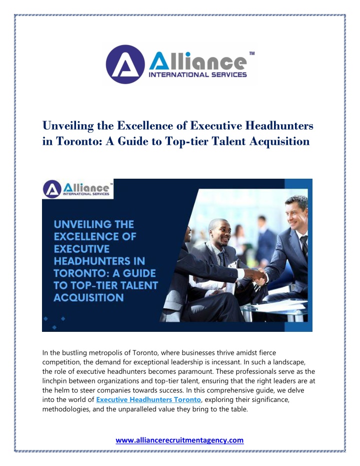 unveiling the excellence of executive headhunters