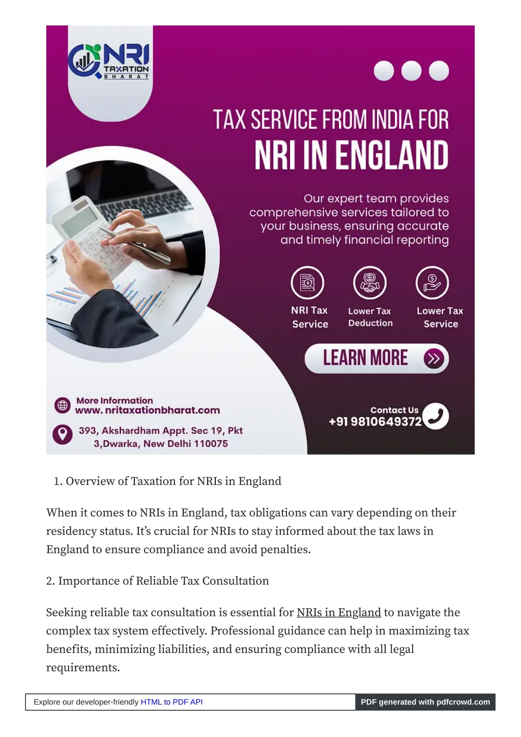 1 overview of taxation for nris in england