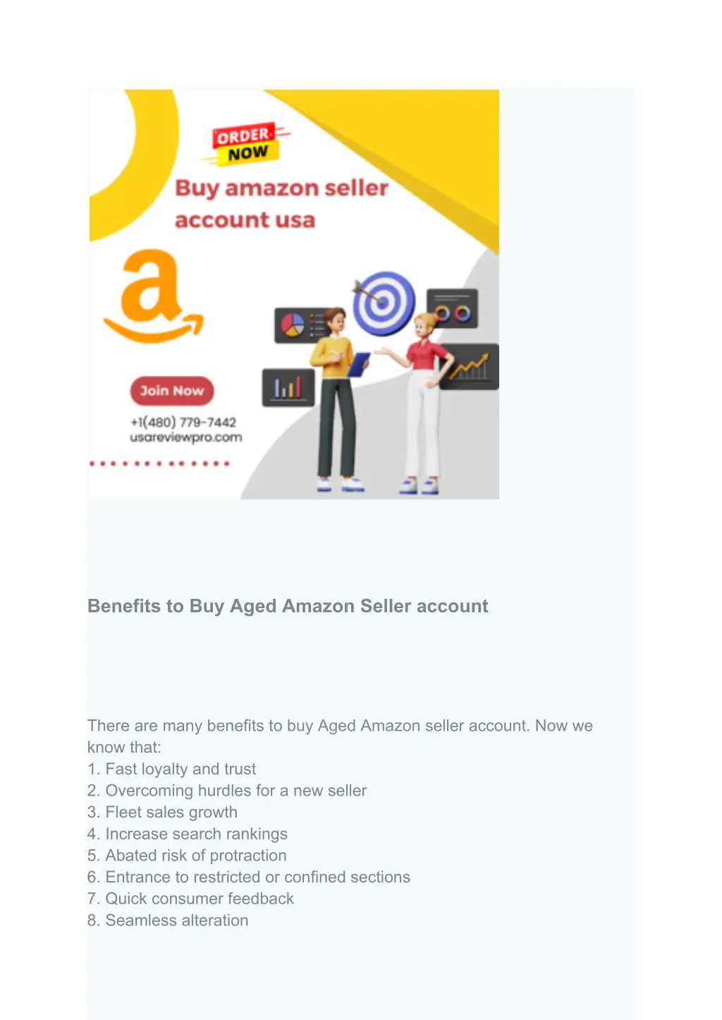 benefits to buy aged amazon seller account