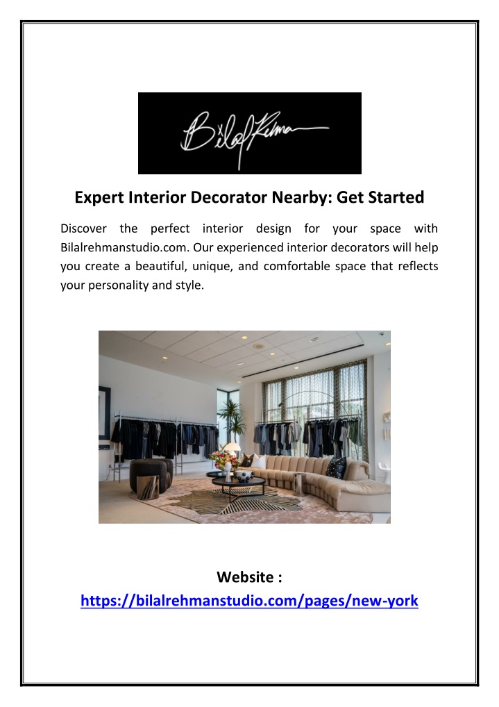 expert interior decorator nearby get started